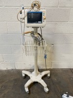 PHILIPS SURESIGNS VS3 PATIENT MONITOR ON ROLLING STAND