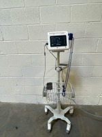 SPACELABS DM4 PATIENT MONITOR ON ROLLING STAND
