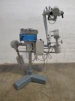 CARL ZEISS SUPERLUX 40 SURGICAL MICROSCOPE ON ROLLING STAND