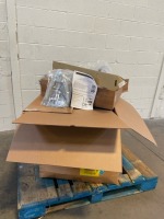 GCX ROLLING STAND FOR GE PATIENT MONITOR LOT OF 3 ON SKID