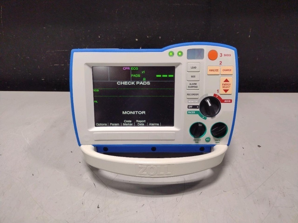 ZOLL R-SERIES ALS DEFIB WITH PACING, 12 LEAD ECG, ANALYZE