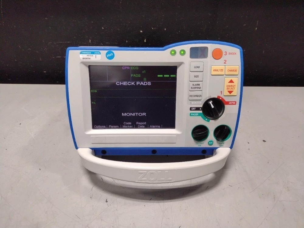 ZOLL R-SERIES ALS DEFIB WITH PACING, 12 LEAD ECG, ANALYZE