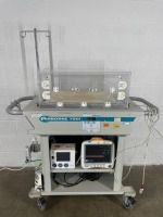AIRBORNE LIFE SUPPORT SYSTEMS 750I INFANT TRANSPORT INCUBATOR W/GE DASH MONITOR