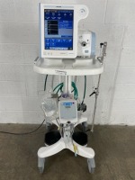 PHILIPS RESPIRONICS V60 PLUS VENTILATOR ON ROLLING STAND