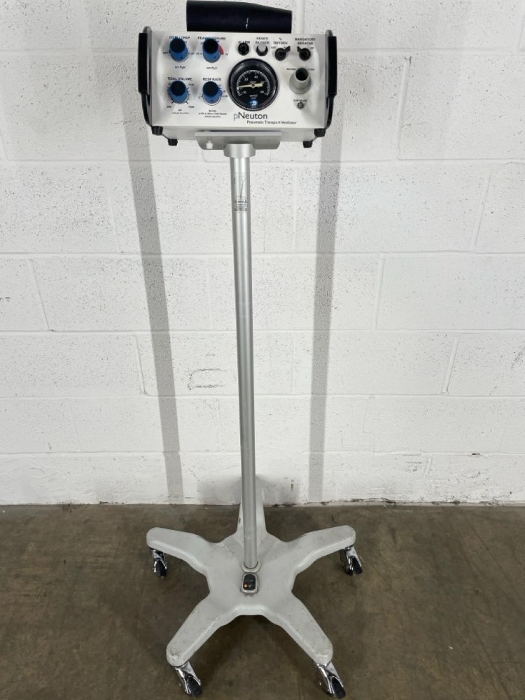 PNEUTON MODEL A PNEUMATIC VENTILATOR ON ROLLING STAND