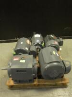 LOT OF ELECTRIC MOTORS (BALDOR, GE, LINCOLN AC, A.O. SMITH)