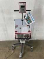 WOLF 2222 HYSTERO PUMP II ON ROLLING STAND, INCLUDES FLUID MONITOR