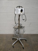 BAXTER DUPLOSPRAY MIS SEALANT SPRAYER ON ROLLING STAND