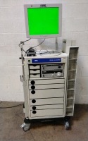 STORZ D.A.V.I. ALA SMART KART ENDOSCOPY CART TO INCLUDE SCB IMAGE 1 HUB , XENON NOVA 175 , & MONITOR
