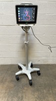 EDWARD LIFESCIENCES HEM1 PATIENT MONITOR ON ROLLING STAND