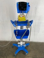 GE DINAMAP V100 CARESCAPE PATIENT MONITOR ON ROLLING STAND