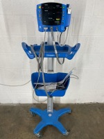 GE DINAMAP V100 CARESCAPE PATIENT MONITOR ON ROLLING STAND
