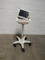 PHILIPS SURESIGNS VS4 PATIENT MONITOR ON ROLLING STAND