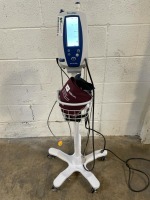 WELCH ALLYN SPOT VITAL SIGNS PATIENT MONITOR ON ROLLING STAND