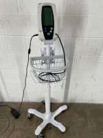 WELCH ALLYN 420 SERIES VITAL SIGNS MONITOR ON ROLLING STAND