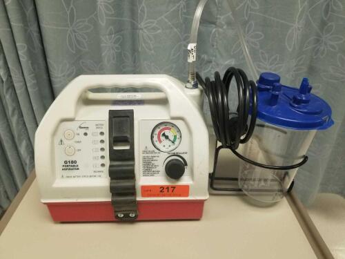 ALLIED HEALTHCARE G180 OPTIVAC PORTABLE ASPIRATOR