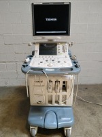 TOSHIBA APLIO XG ULTRASOUND MACHINE WITH 2 PROBES (18L7 & 12L5)(DOM:10/16/2009)
