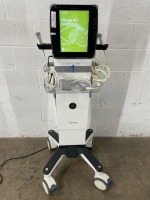 GE VENUE 40 ULTRASOUND MACHINE ON ROLLING STAND D.O.M. 2/2012, INCLUDES TWO 12L-SC PROBES S#296500WX2, S#312555WX6