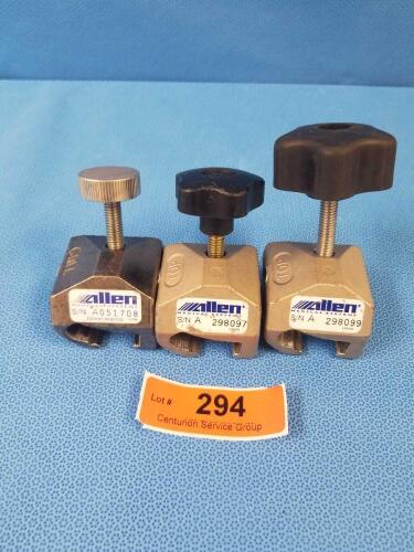 ALLEN LOT OF 3 TABLE CLAMPS