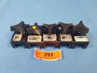 LOT OF 5 ASSORTED BRAND TABLE CLAMPS