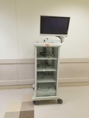 STRYKER 240-099-011 ENDO/ARTHRO CART WITH STRYKER VISIONPRO 26" WIRELESS LED DISPLAY REF 0240031000