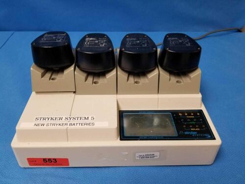 STRYKER SYSTEM 5 BATTERY CHARGER WITH BATTERIES