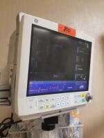 GENERAL ELECTRIC B40 PATIENT MONITOR WITH E-MINI C GAS MODULE