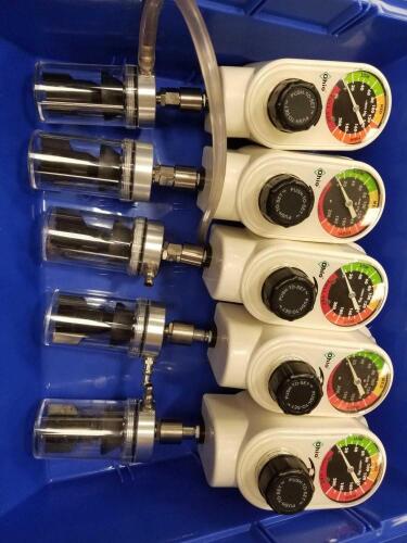 OHIO 1251 LOT OF 5 VACUUM REGULATORS