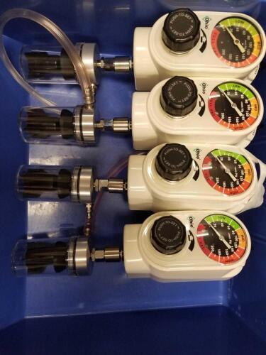 OHIO 1251 LOT OF 4 VACUUM REGULATORS