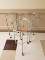 LOT OF 3 HAMPER STANDS