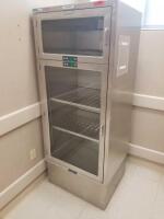 GETINGE 5624 DUAL COMPARTMENT GLASS DOOR WARMING CABINET