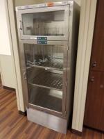 GETINGE 5624 DUAL COMPARTMENT GLASS DOOR WARMING CABINET