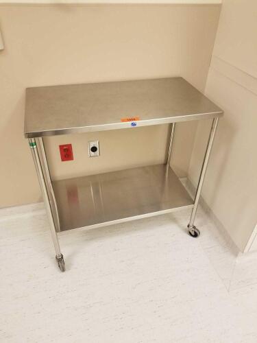 PEDIGO 3' BACK TABLE WITH SHELF