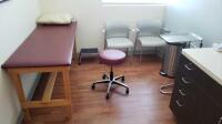 EXAM ROOM TO INCLUDE: EXAM TABLE, EXAM STOOL AND 2 CHAIRS