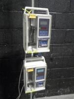 ABBOTT LIFECARE 4100 INFUSION PUMPS ON ROLLING STAND