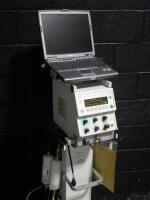 DRAGER BABYLOG 8000 VENTILATOR ON ROLLING STAND