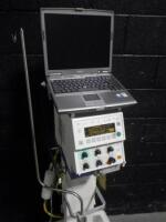 DRAGER BABYLOG 8000 VENTILATOR ON ROLLING STAND