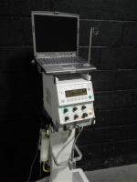 DRAGER BABYLOG 8000 VENTILATOR ON ROLLING STAND