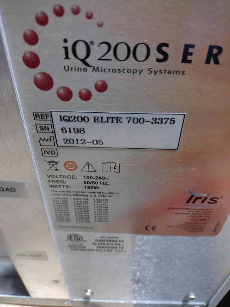 IRIS ICHEM VELOCITY & IQ 200 ELITE URINE ANALYZER SYSTEM