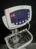 WELCH ALLYN PATIENT MONITOR ON ROLLING STAND