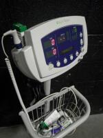 WELCH ALLYN PATIENT MONITOR ON ROLLING STAND