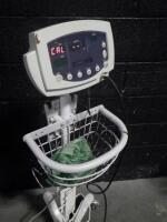 WELCH ALLYN PATIENT MONITOR ON ROLLING STAND