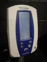 WELCH ALLYN SPOT VITAL SIGN MONITOR ON ROLLING STAND