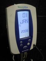 WELCH ALLYN SPOT VITAL SIGN MONITOR ON ROLLING STAND