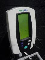 WELCH ALLYN PATIENT MONITOR ON ROLLING STAND