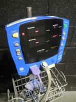 GE DINAMAP CARESCAPE V100 PATIENT MONITOR ON ROLLING STAND