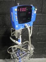 GE DINAMAP CARESCAPE V100 PATIENT MONITOR ON ROLLING STAND