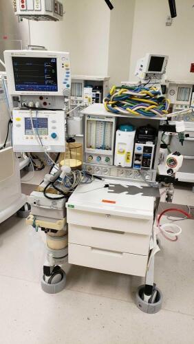 DATEX-OHMEDA AESTIVA 5 ANESTHESIA UNIT WITH CARDIOCAP 5 MONITOR, TEC 7 SEVO AND TEC 6 PLUS DES