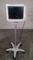 PHILIPS INTELLIVUE MP70 NEONATAL PATIENT MONITOR WITH MULTI-PARAMETER MODULE (M3001A) ON ROLLING STAND