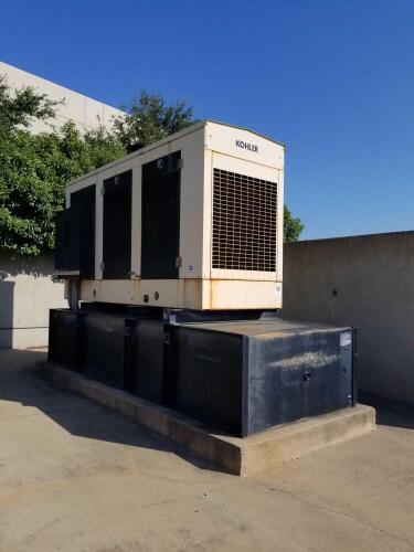 KOHLER 500 REZV 500KW BACK UP GENERATOR WITH 1350 GALLON TANK (HOURS-790.2)